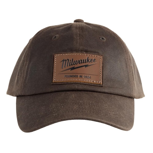 Milwaukee Waxed Canvas Adjustable Hat-Brown M772N - The Home Depot