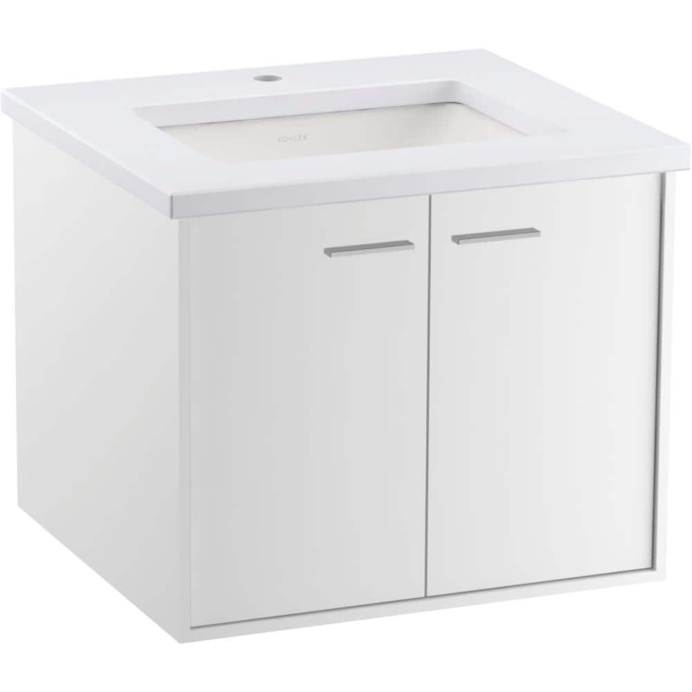 KOHLER Jute 24 in. W x 22 in. D x 20 in. H Single Sink Floating Bath