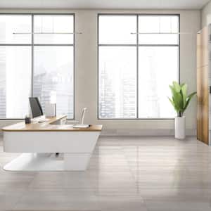 Atlanta Beige 23.45 in. x 47.07 in. Polished Porcelain Floor and Wall Tile (31 sq. ft./Case)