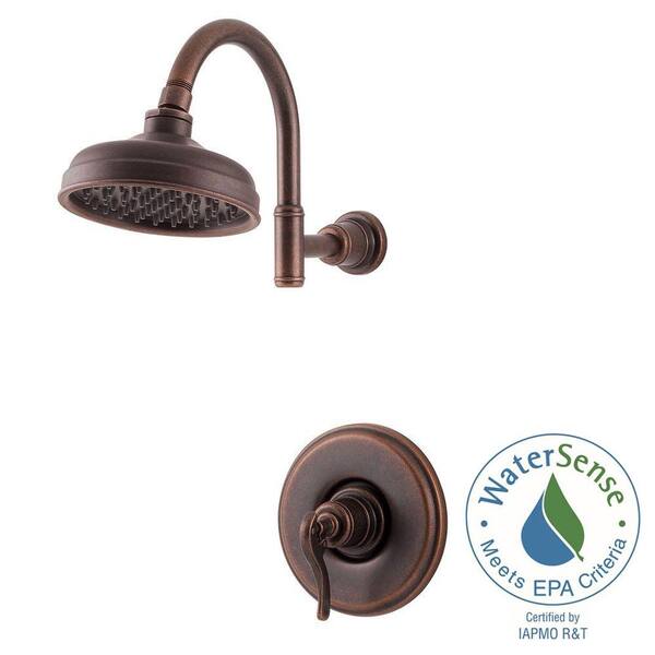 Pfister Ashfield Single-Handle Shower Faucet Trim Kit in Rustic Bronze (Valve Not Included)