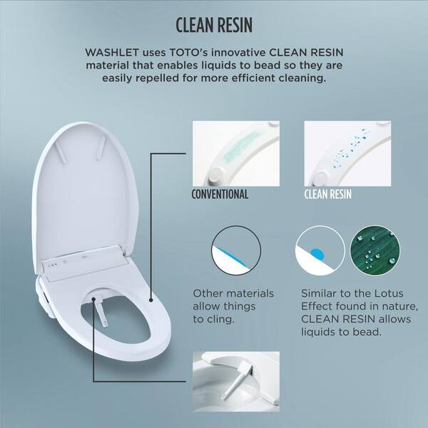 Toto C5 Washlet Electric Bidet Seat For Elongated Toilet In Cotton White With Premist And Ewater Wand Cleaning Sw3084 01 The Home Depot