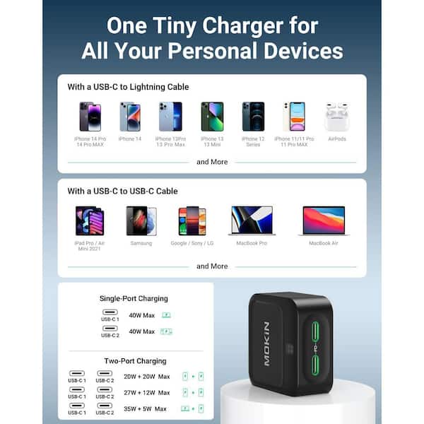 Unbranded - USB C 40-Watt MOPA0303 Fast Charger Block