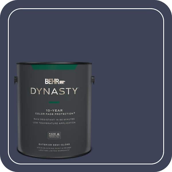 BEHR DYNASTY 1 gal. #T16-10 Blue Vortex Semi-Gloss Exterior Stain-Blocking Paint & Primer