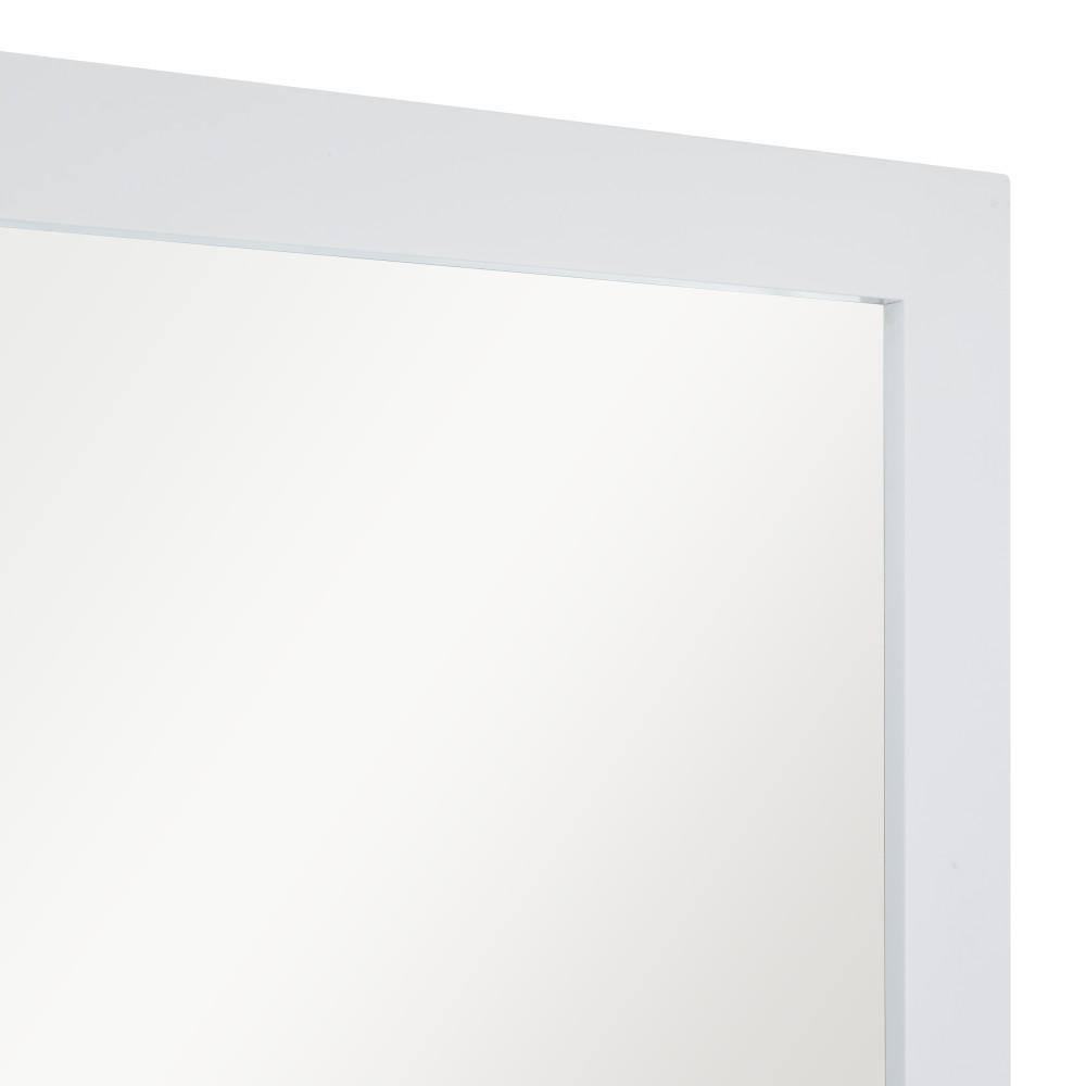 Daisy White Solid Wood Full-Length Rectangular Mirror - 32" x 70"