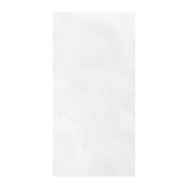 White 2 ft. x 4 ft. PET Waterproof Decorative Felt Panel Classic Acoustic Lay-In Drop Ceiling Tile (80 sq. ft. /case)
