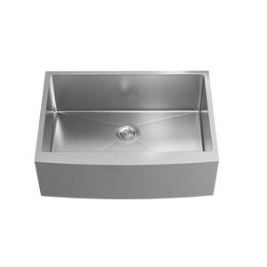 Simply Living 30 in. Apron Single Bowl 16 Gauge Stainless Steel Kitchen Sink
