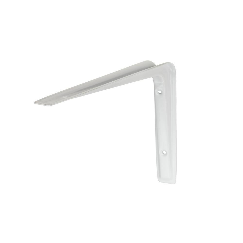 Dolle ALTURA 8.7 in. White Steel Shelf Bracket Set of 2 90597 - The ...