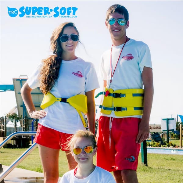 TRC Recreation Yellow Vinyl Single Super Soft Water Ski Buoyancy