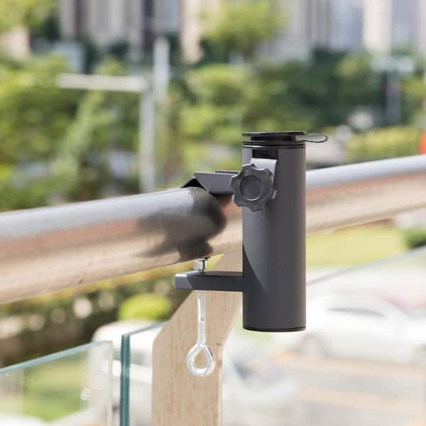 Balcony Railing Umbrella Holder Stainless Steel Umbrella Clamp