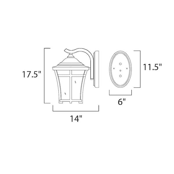 Balboa Vivex Copper Oxide Outdoor Wall Lantern Sconce