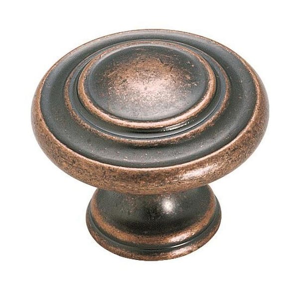 Amerock Inspirations 1-5/16 in. (33 mm) Weathered Copper Round Cabinet Knob