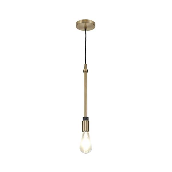 DelightBlan Gold Brushed Nickel Modern Slim Pendant Lamp