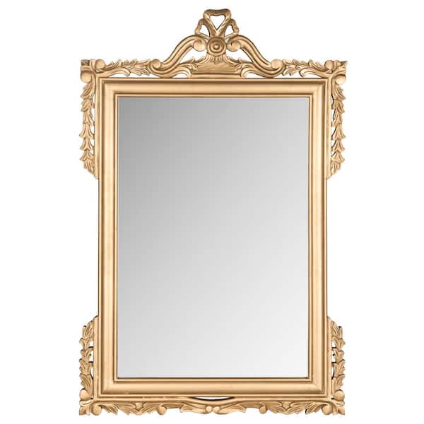 SAFAVIEH Pedimint 47 in. x 31 in. Solid Wood Framed Mirror