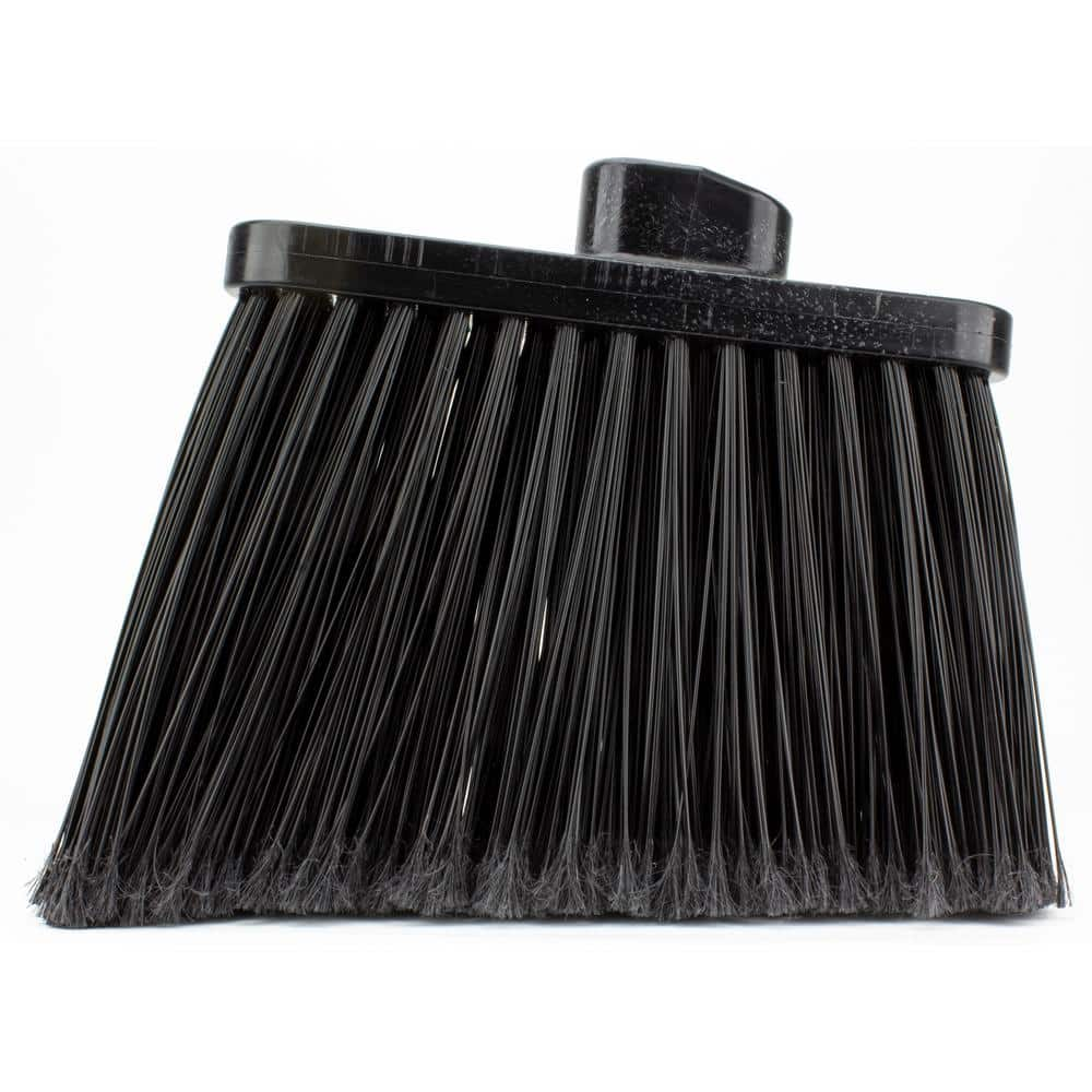 Sparta 12 in. Black Polypropylene Flagged Upright Broom Head (12-Pack ...