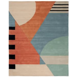 Rodeo Drive Gold 10 ft. x 14 ft. Abstract Area Rug
