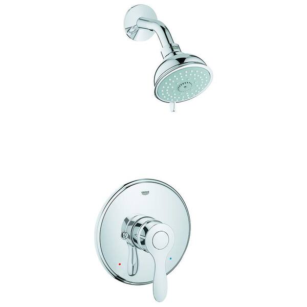 GROHE Parkfield 1-Handle 4-Spray Shower Faucet in StarLight Chrome (Valve Not Included)