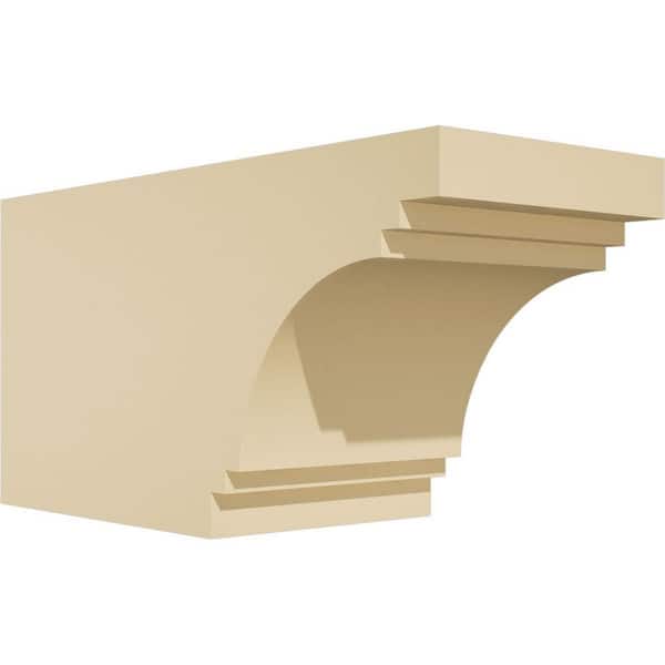 Ekena Millwork Standard Pescadero 5 in. W x 6 in. H x 12 in. D Signature Urethane Rafter Tail Outlooker