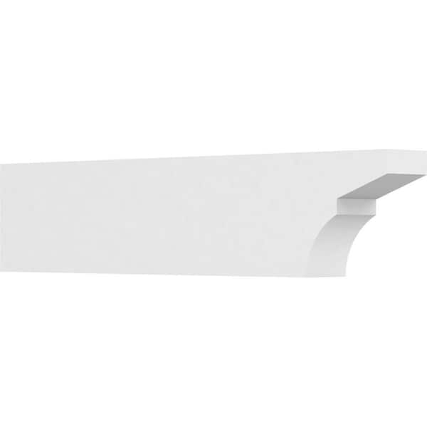 Ekena Millwork 4 in. W x 8 in. H x 36 in. L Standard Monterey Architectural Grade PVC Rafter Tail