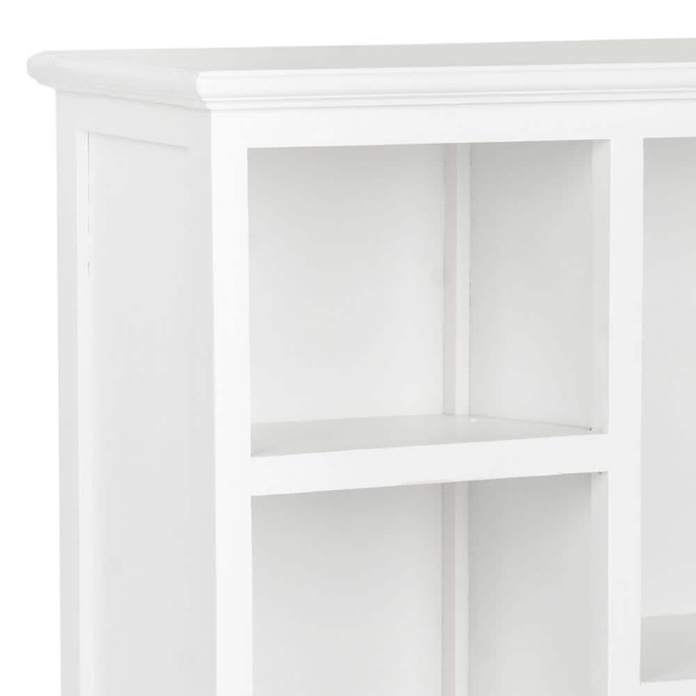 Maralah 25'' White Transitional 5-Shelf Bookcase