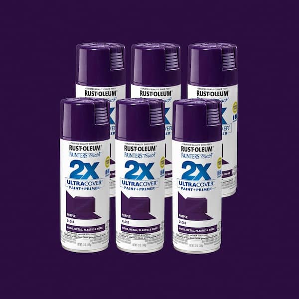 12 oz. Gloss Purple General Purpose Spray Paint (6-Pack)
