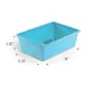 Humble Crew Blue and Teal Large Plastic Storage Bins (Set of 4) XL104 - The  Home Depot