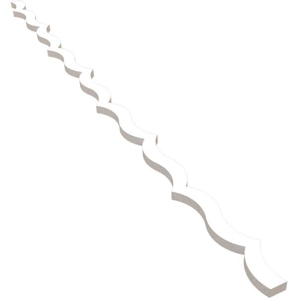 Ekena Millwork May 47 in. H x 0.625 in. W Slatwall Panels in PVC 43-Pack