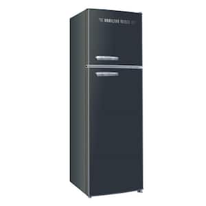 10. Cu. Ft. Retro Refrigerator in Black with Top Freezer