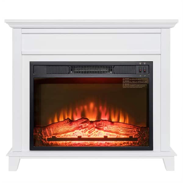 AKDY 32 in. Freestanding Electric Fireplace Insert Heater in White