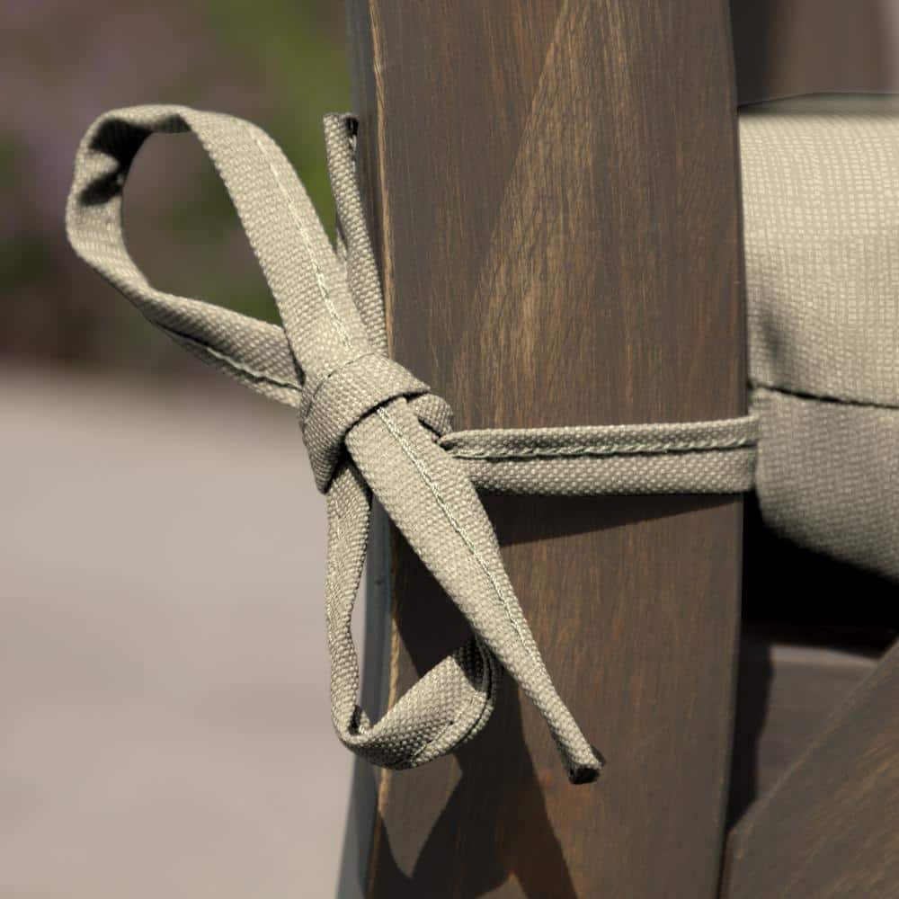 Tan Leala Outdoor Adirondack Chair Cushion with Recycled Polyester Fill