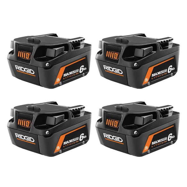 18V 6.0 Ah MAX Output Lithium-Ion Battery with 18V 6.0 Ah MAX Output Lithium-Ion Battery