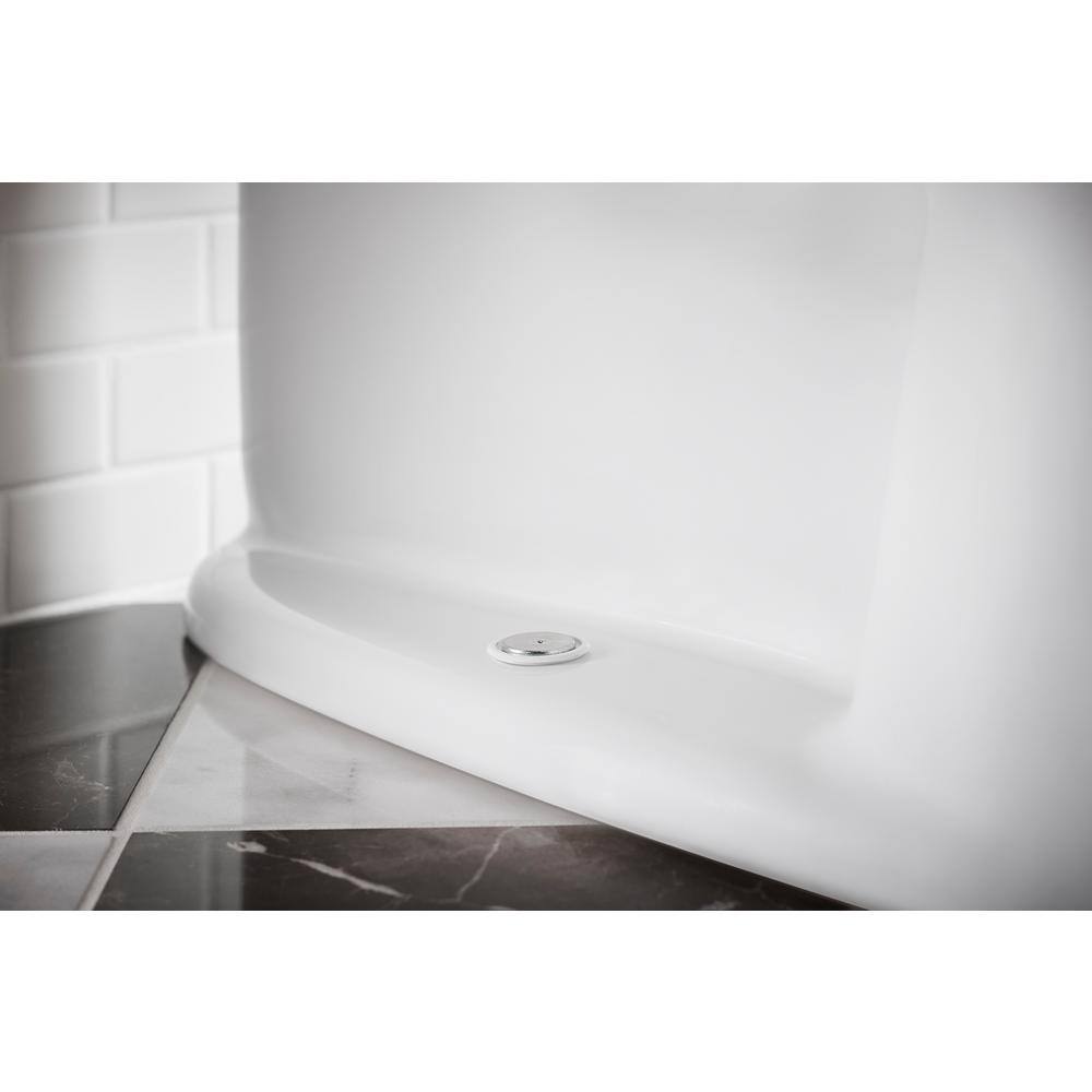 White High Efficiency Elongated One-Piece Toilet with Seat