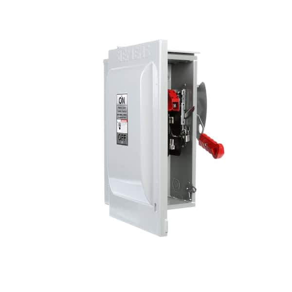 3P 60 Amp Disconnect Switch - NEMA 3R Rated For Indoor/Outdoor Use, Non-Fusible