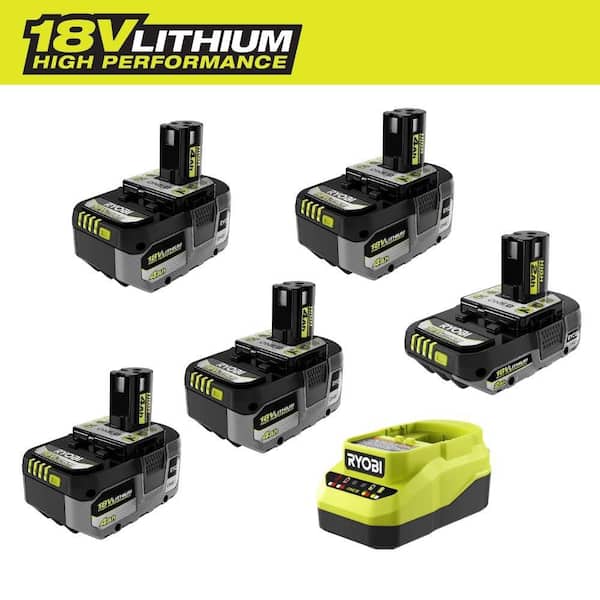 ONE+ 18V HIGH PERFORMANCE Kit w/ (2) 4.0 Ah Batteries, 2.0 Ah Battery, Charger, & FREE ONE+ 4.0 Ah HP Battery (2-Pack)