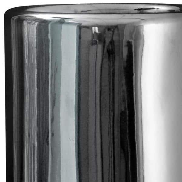 Tall Silver Porcelain Freestanding Umbrella Stand