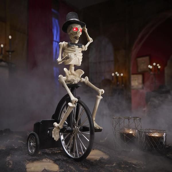 ANIMATED LED Skeleton on Tricycle