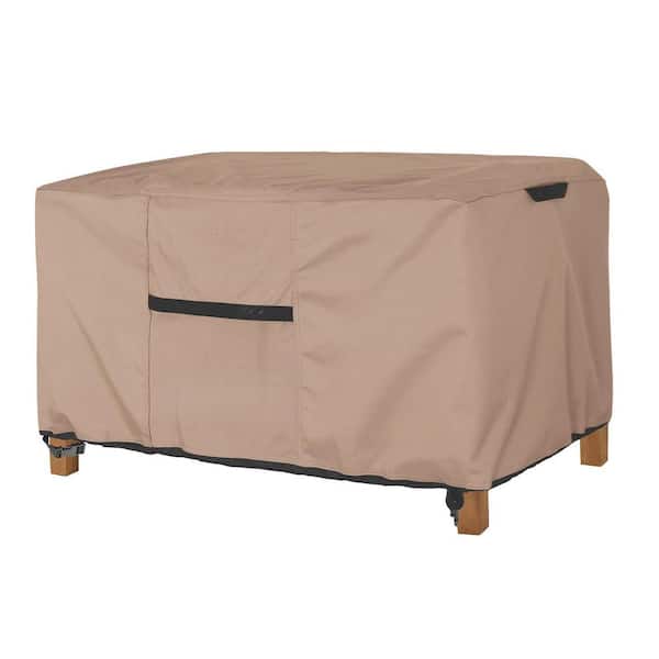 50 in. x 30 in. x 18 in. Brown Waterproof Patio Coffee Table Cover, Rectangular Outdoor Small Side Table Cover