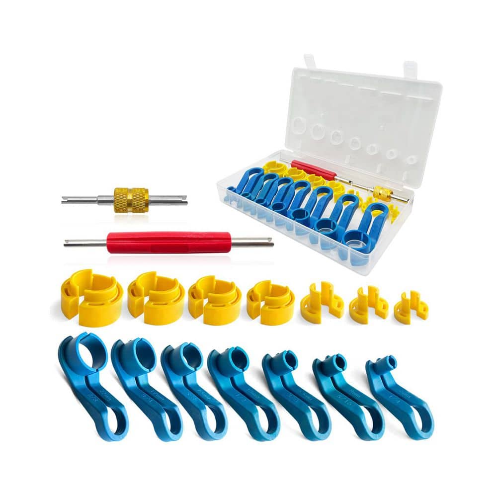 16-Piece Car AC Fuel Line Disconnect Tool Set W/ Storage Box, Valve Core Remover Kit for 1/4 to 7/8 in. Quick Disconnect price history on PriceWatchPro