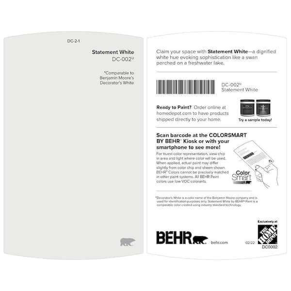 5 gal. Designer Collection #DC-002 Statement White Ceiling Flat Interior Paint