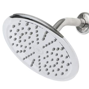 Rainfall Spa 1-Spray with 1.75 GPM 8 in. Wall Mount Adjustable Fixed Shower Head in Chrome, 1-Pack