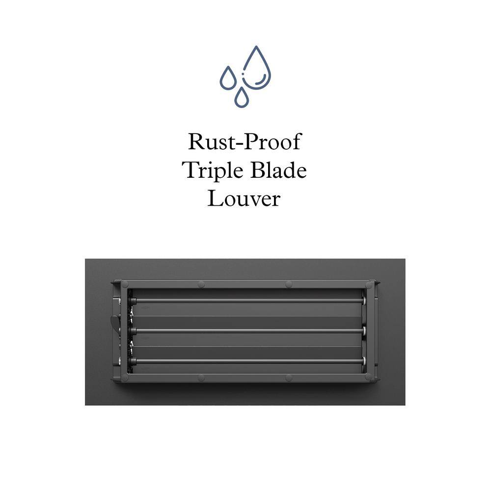 Low-Profile Black Steel Floor Register with Diagonal Pattern