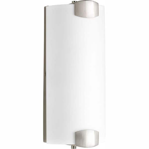 Progress Lighting Balance Collection 2-Light Brushed Nickel Integrated LED Bathroom Vanity Light
