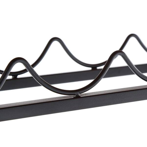 Unbranded - Dome Steel 26 in. W Baker's Rack with Wine Storage in Black