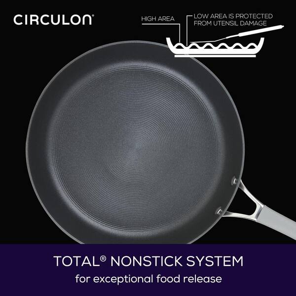 Circulon Acclaim Hard-Anodized Nonstick 12.5 Wok - Black 