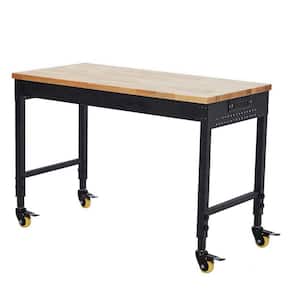 4Dock 48 in. W x 24 in. D 1-Drawer Workbench Table with Rubber