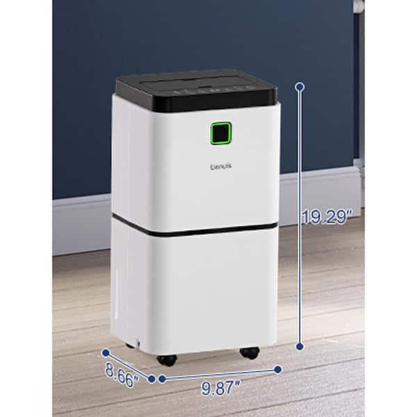 Elexnux 25 pt. 1,500 sq. ft. Dehumidifier for Home and Basements in White  with Bucket WXKJWBRY01 - The Home Depot