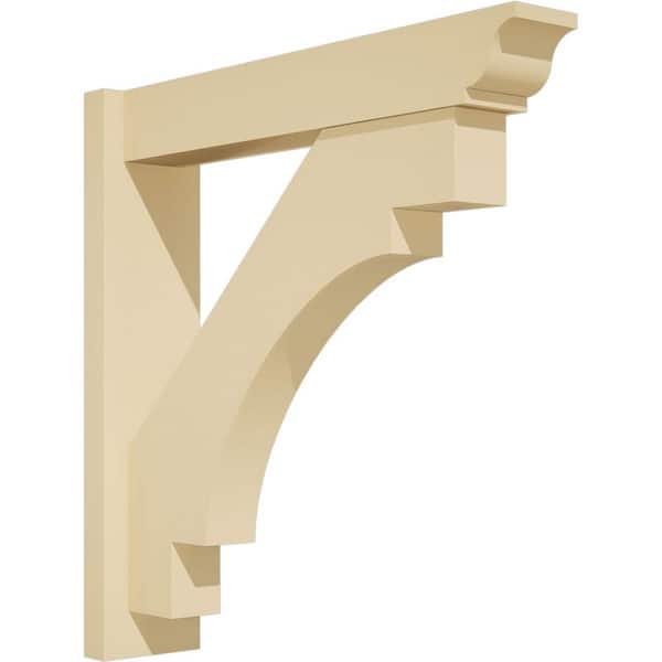 Ekena Millwork Merced 5 in. W x 24 in. H x 24 in. D Signature Urethane Polyurethane Outlooker with Traditional Ends