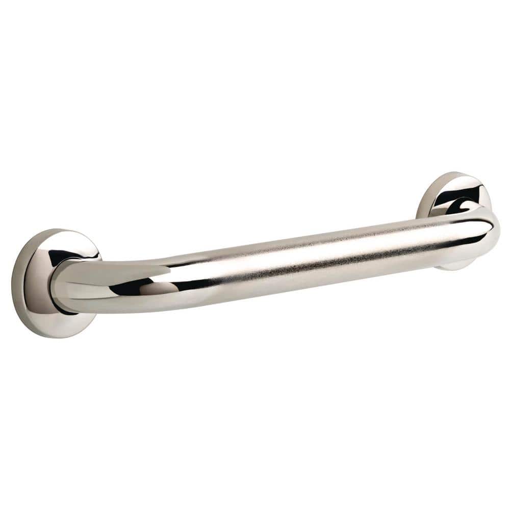 24" Stainless Steel Wall Mounted Grab Bar with Concealed Screws