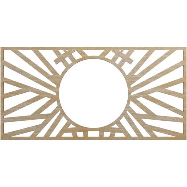 Ekena Millwork 0.25 in. x 6.625 in. x 9 in. Wood Medallion Moulding