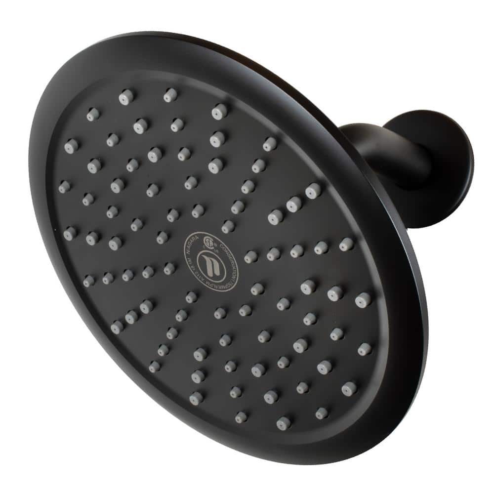 Large Matte Black Wall Mounted Rain Shower Head