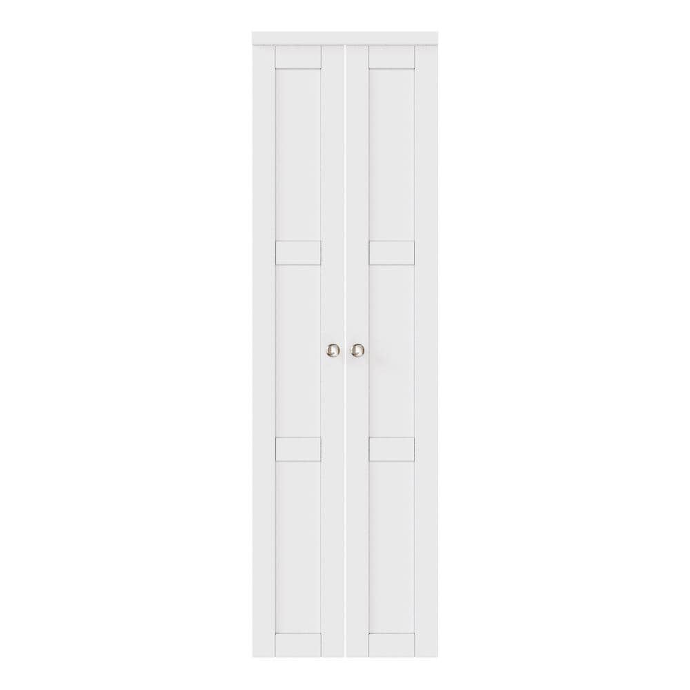 24 in. x 96 in. 3-Lite Solid Core Panel White Primed Composite (Pivot French) Bi-Fold Door with 2-Types of Hardware price history on PriceWatchPro